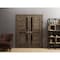 Sartodoors Solid French Double Doors 36 x 80in, Veregio 7588 Cognac Oak W/ Black Glass VEREGIO7588DD-AKA-36 - alternate 7